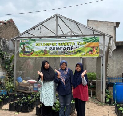 Anggota KWT Rancage Bu Cacih, Bu Emin, dan Bu Imas